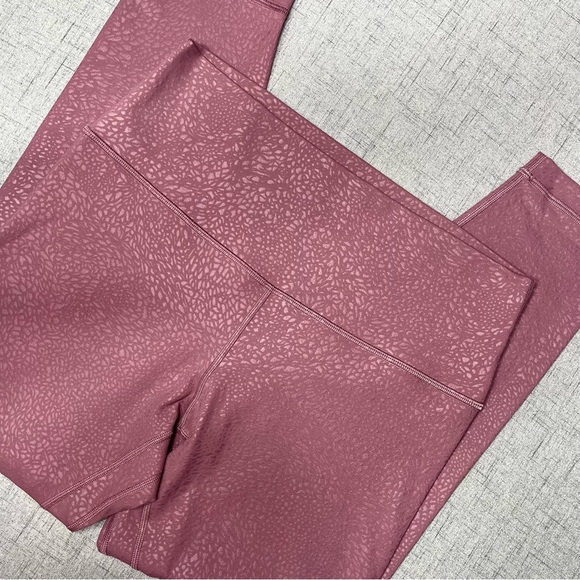 Lululemon Align High Rise Pant Leggings Plumful Embossed Purple 10 - Picture 6 of 12